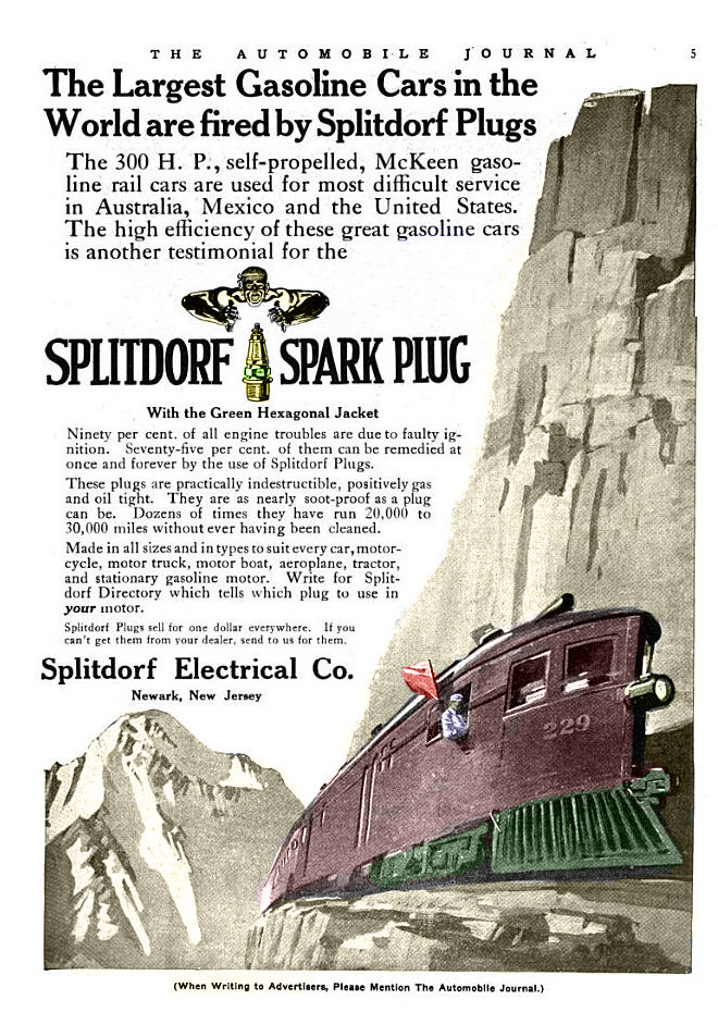 colorized AD from "The Automoblie Journal" July 25, 1916 