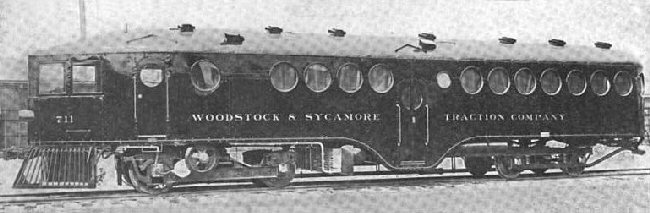 McKeen Motor Car #711 of the Woodstock & Sycamore Railroad