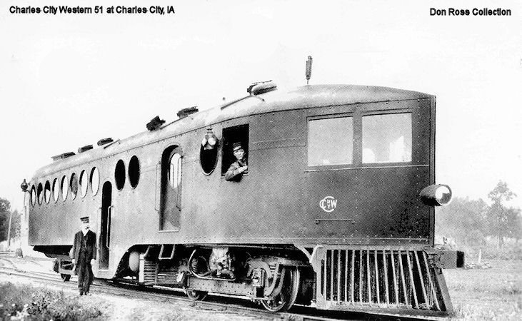 McKeen Motor Car Charles City Western Railway #51