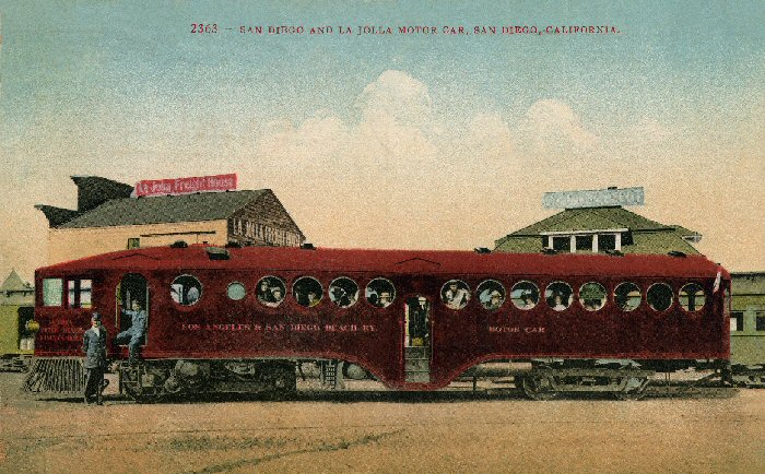 Postcard of McKeen Car LA&SDBRy  